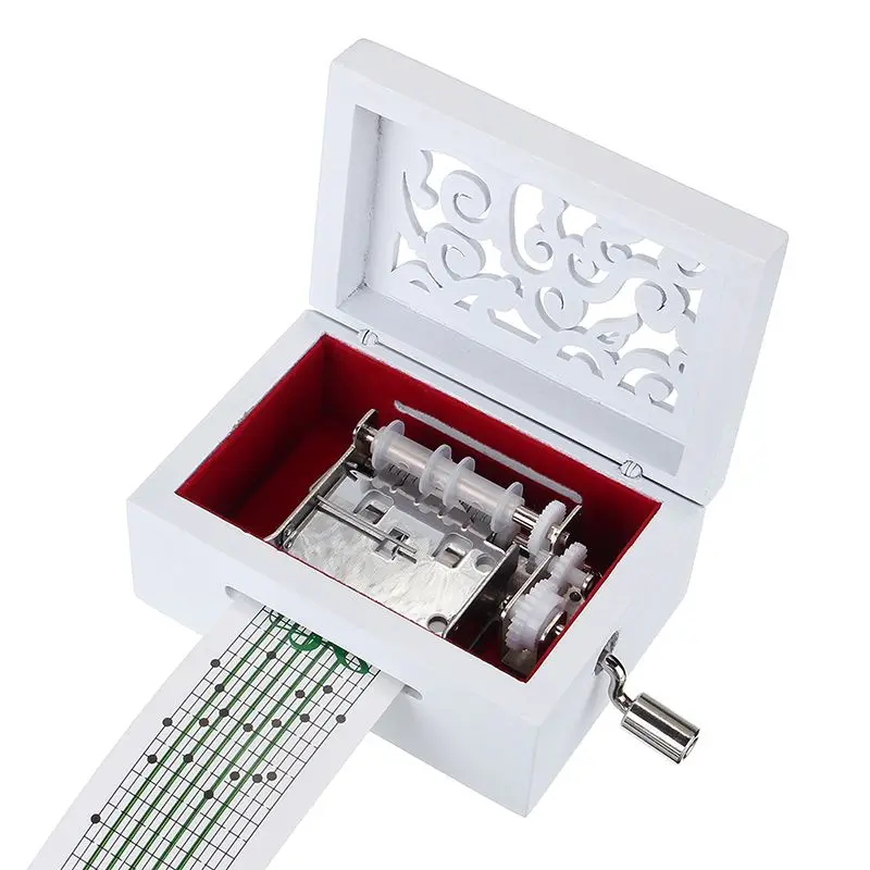 Фирменная Новинка 15 тон ручная рукоятка резная музыкальная коробка бумажная