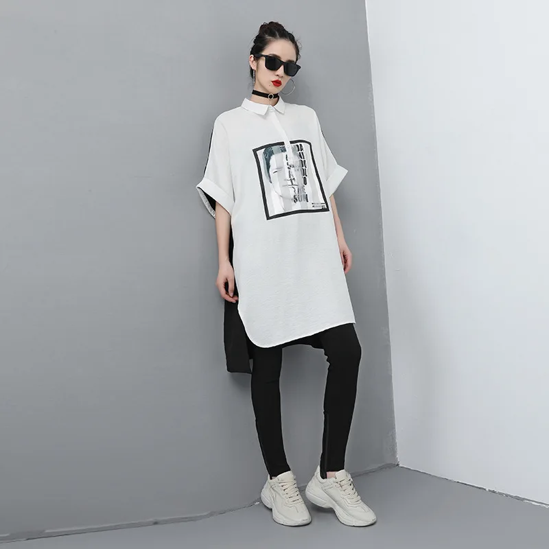 CHICEVER/Весенний Повседневный Женский пуловер с принтом рубашка квадратным