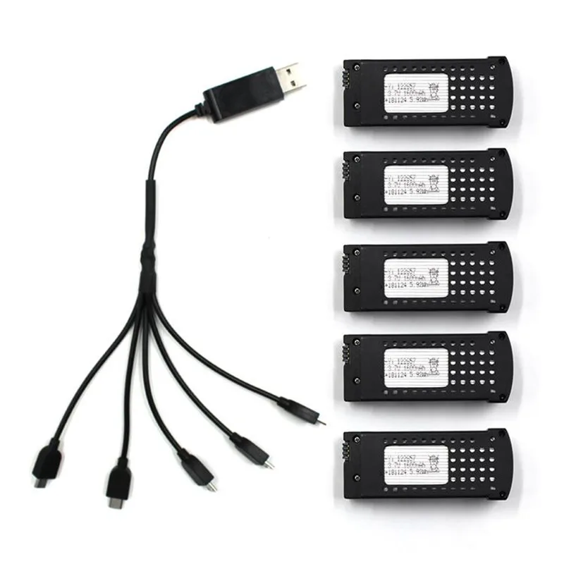 SG106 складной RC Квадрокоптер запасные части 3 7 V 1600mah Lipo батарея 1 в 5 USB кабель для