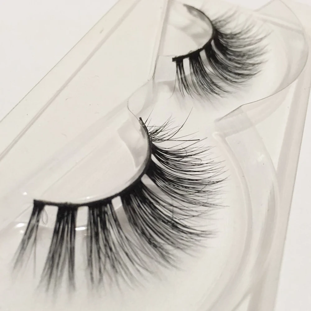 Askuu d08 false eyelashes 3d mink lashes natural fake eye lash faux cils for eyelash extension supplies customized packaging box | Красота и
