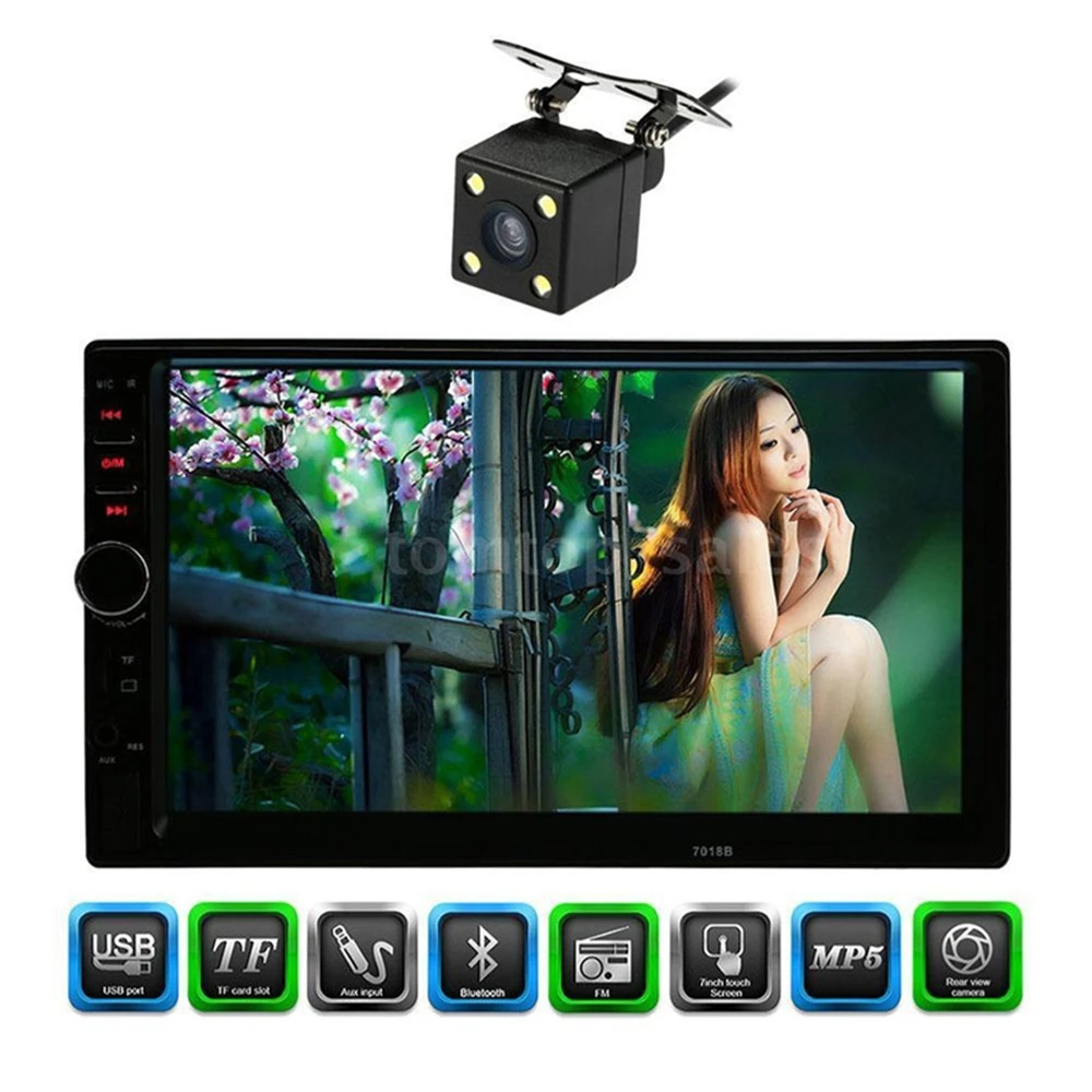 Система мультимедийная автомобильная 7018B 2DIN 7'' LCD сенсорный дисплей MP5