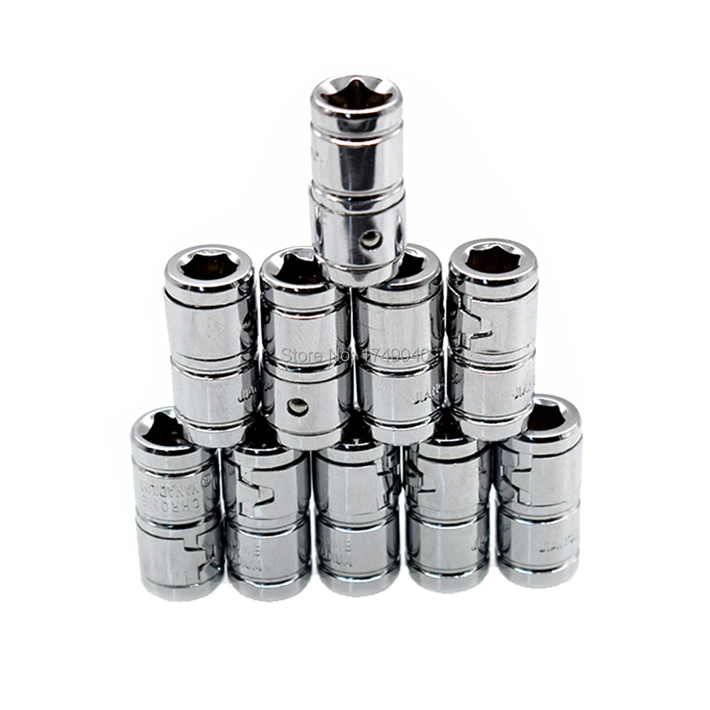 10 шт. 1/4 &quotКвадратный привод на 1/4&quot шестигранный хвостовик гнездо адаптер
