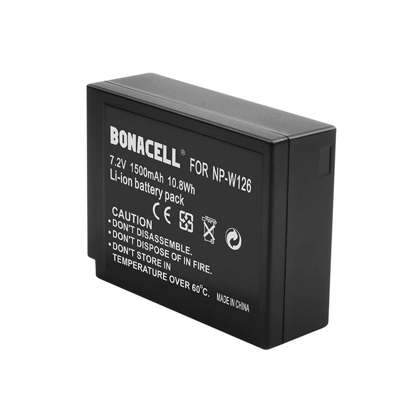 Bonacell NP W126 W126S аккумулятор для Fujifilm X M1 A1 T1 X100F T2 A10 E2S T20 E3 HS30EXR HS35EXR Pro2|Перезаряжаемые