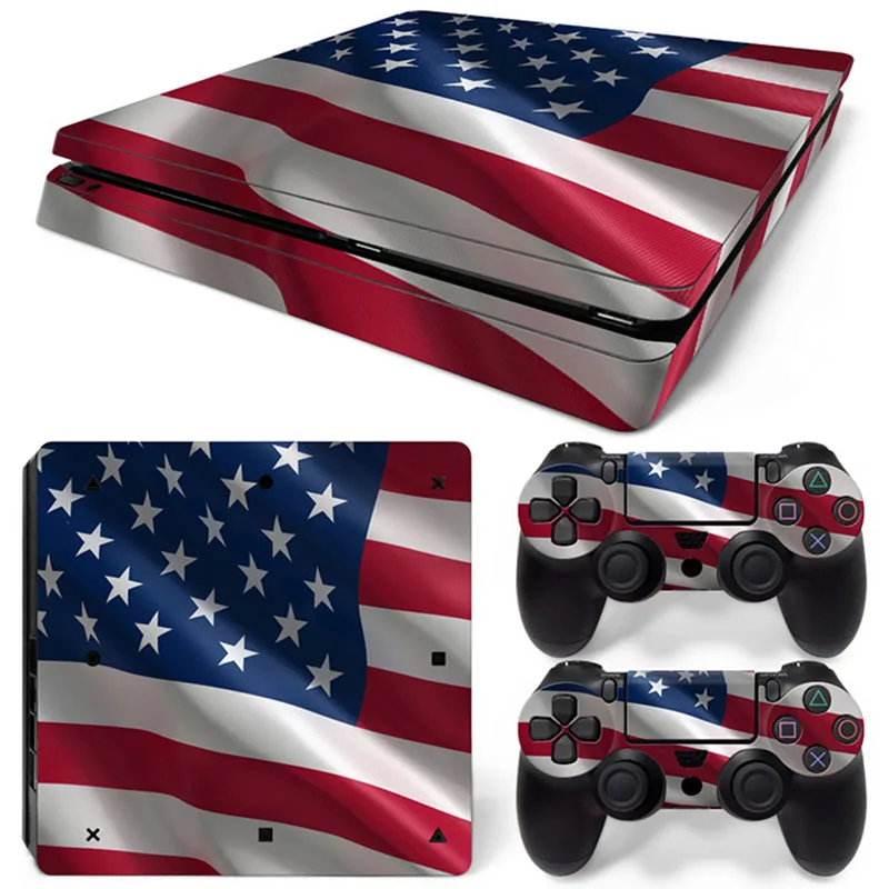 Модная Виниловая наклейка для sony Play Station 4 тонкая консоль PS4 тонкие наклейки на