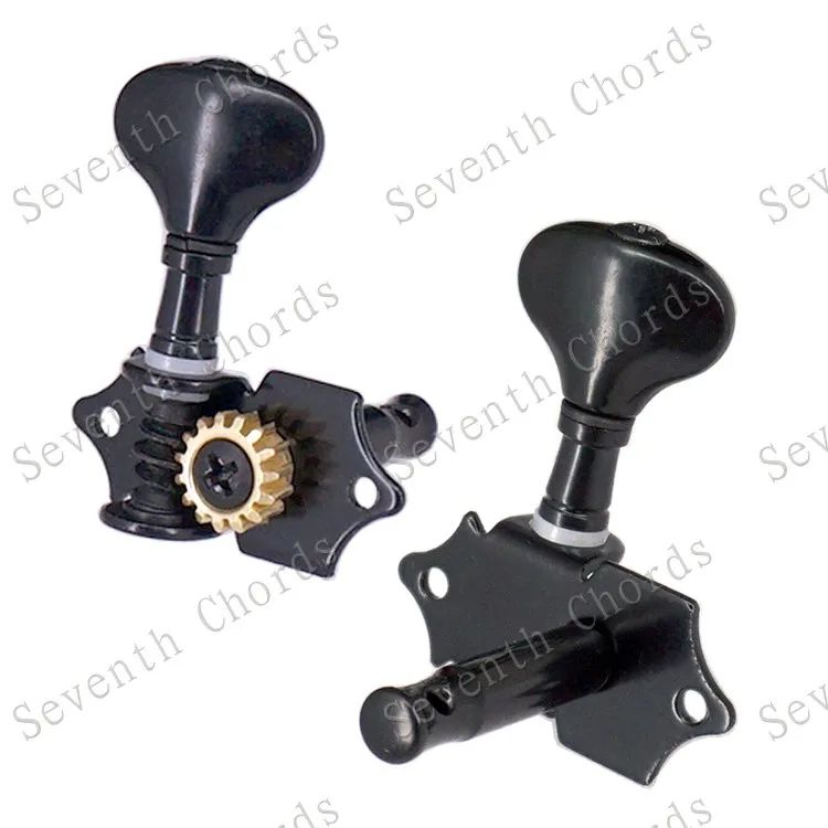 A Set Vintage Open Gear Guitar Tuning Pegs Keys Tuners Machine Head for Acoustic Electric / With Fish tail Button | Спорт и