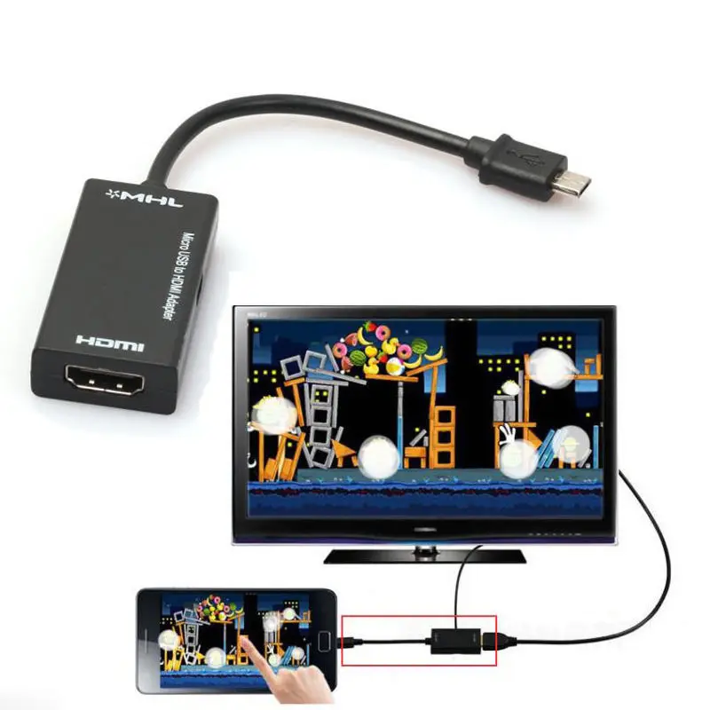Лидер продаж 2019 Mini Micro USB 2 0 MHL к HDMI кабелю HD 1080P для Samsung Galaxy S2 Android | Электроника