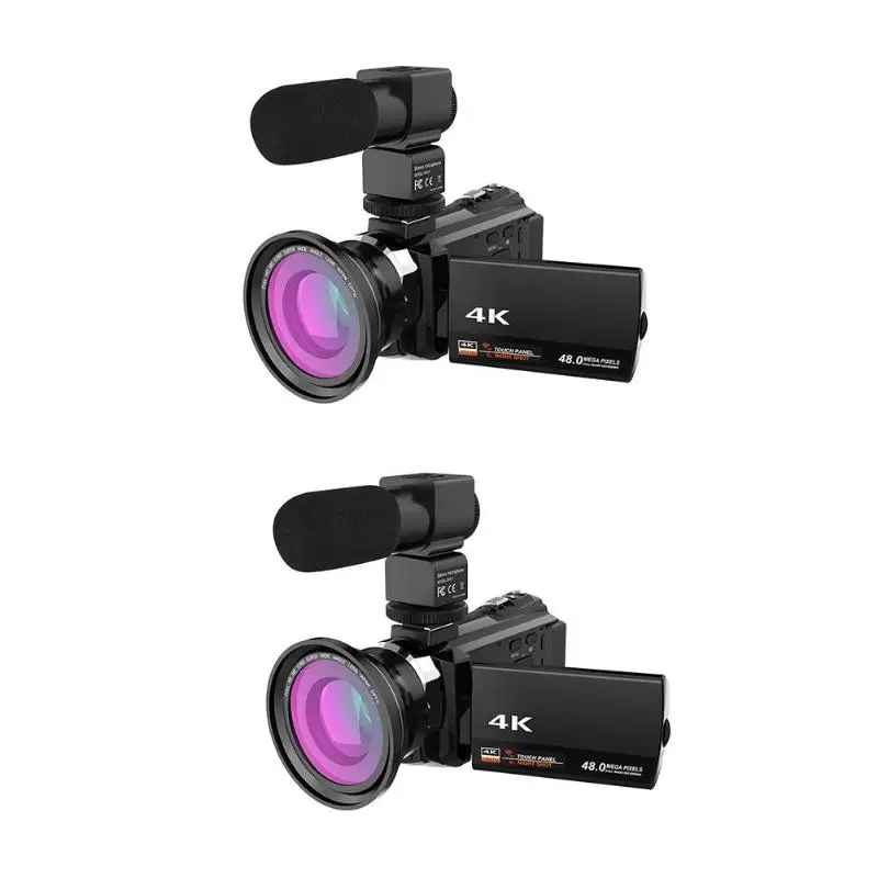 16X цифровой зум камера DV c Wi Fi 4 к 1080 P 48MP видеокамера + микрофон широкий формат