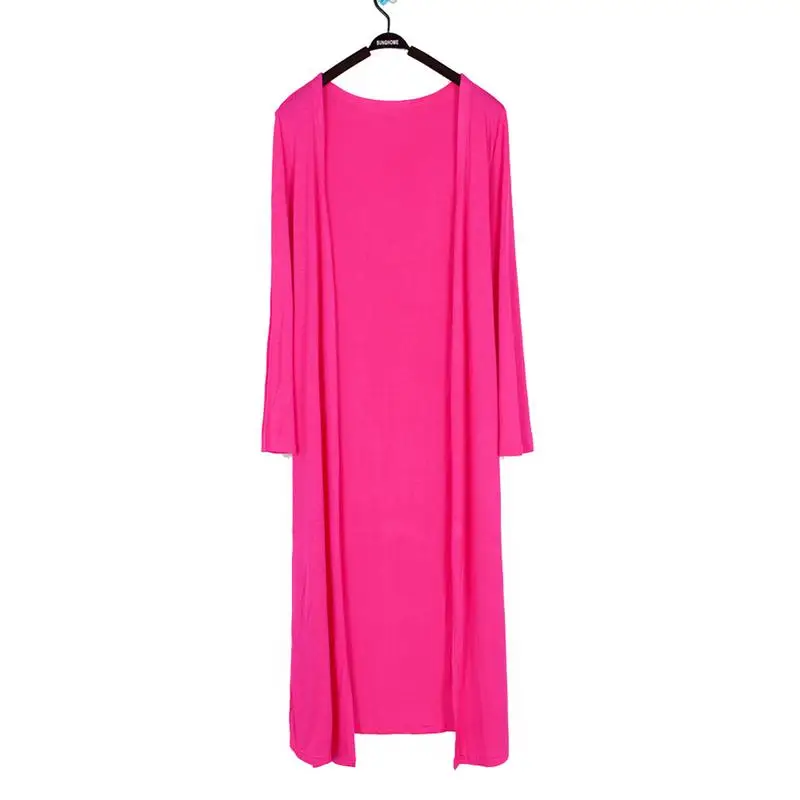 Women's Casual Long Modal Cotton Sweater Cardigan Soft Comfortable Strong Dangling Simple Solid Free Size Loose Thin |