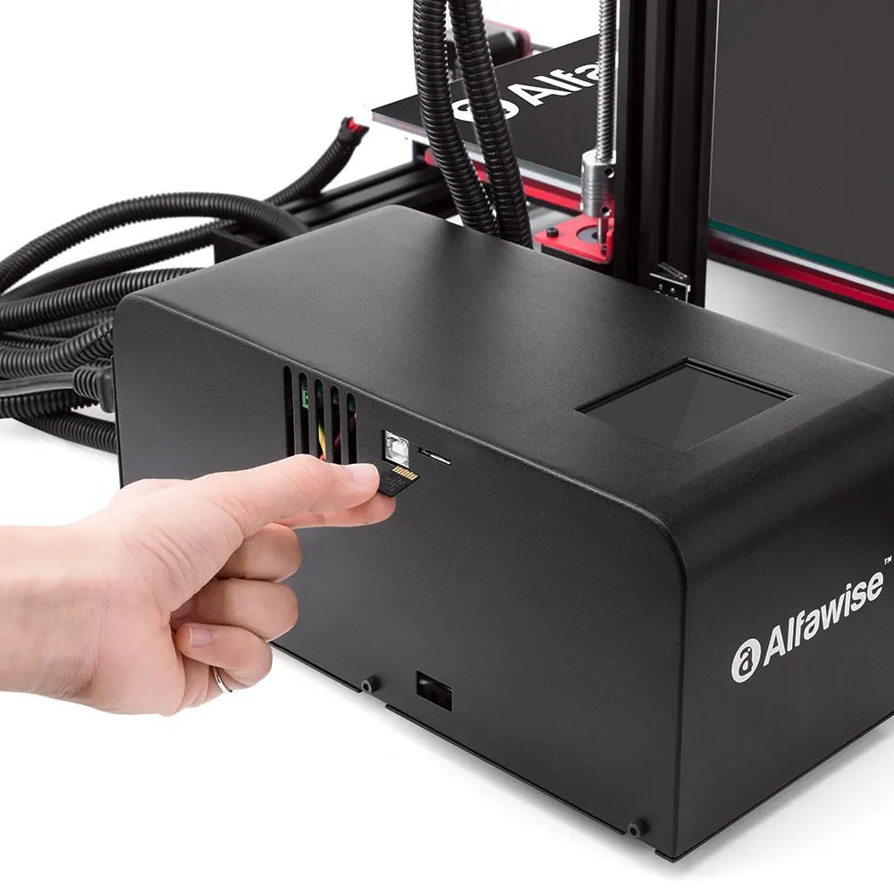 Alfawise U20 DIY 3D принтеры масштабные 2 8 дюйма Сенсорный экран алюминиевый сплав