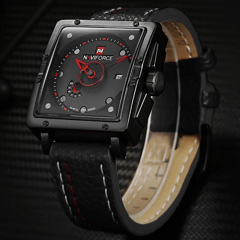 NAVIFORCE большой циферблат Для мужчин творческие спортивные часы Мода