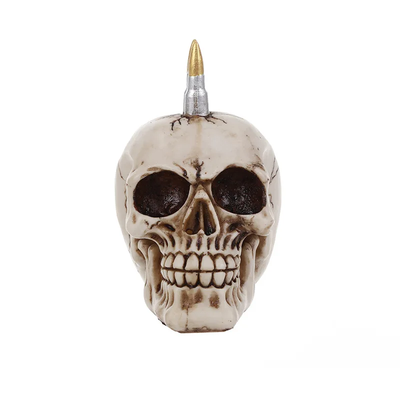Halloween Resin Craftwork Human Realistic Skull Models Horror Gifts Decor Ornament Lifelike Model | Игрушки и хобби