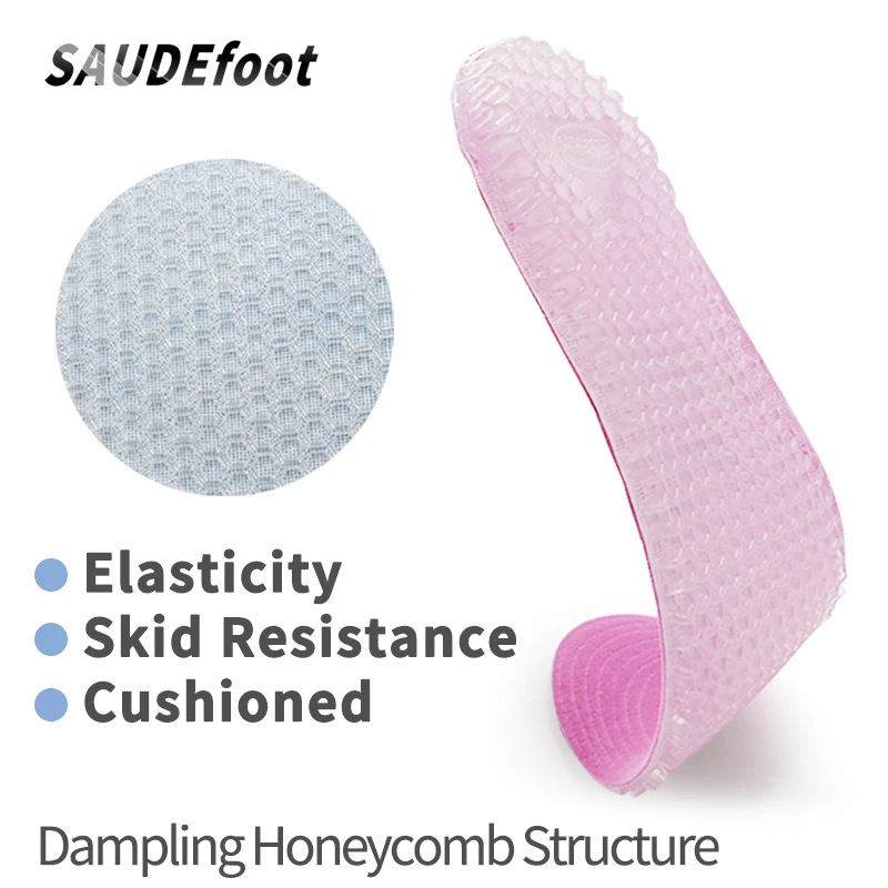 Silicone Insoles Massaging Sport Shoe Pads Orthotic Arch Sport Shoe Foot Care Pad High Quality Gel Insoles