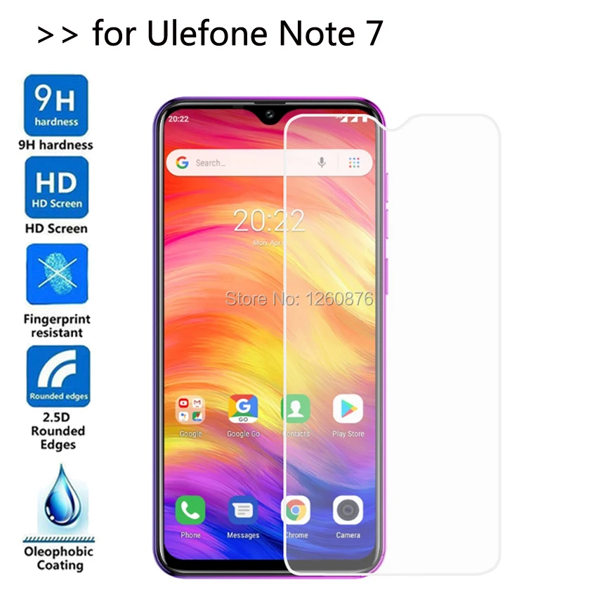 Закаленное стекло для Ulefone Note7 Взрывозащищенная защитная пленка на мобильный