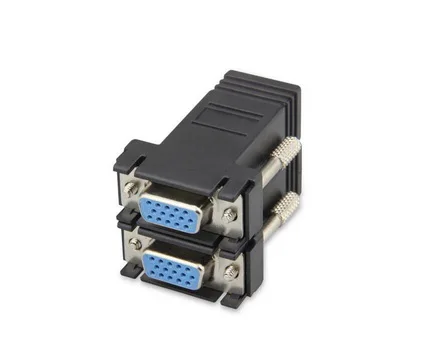 Dhl ИЛИ ems 1000 шт. удлинитель VGA Женский/штекер к локальной сети Cat5 Cat5e/6 RJ45 Ethernet