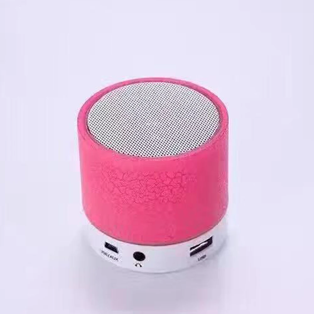 Портативные красочные мини Bt колонки беспроводные Hands Free LED спикер TF USB FM звук