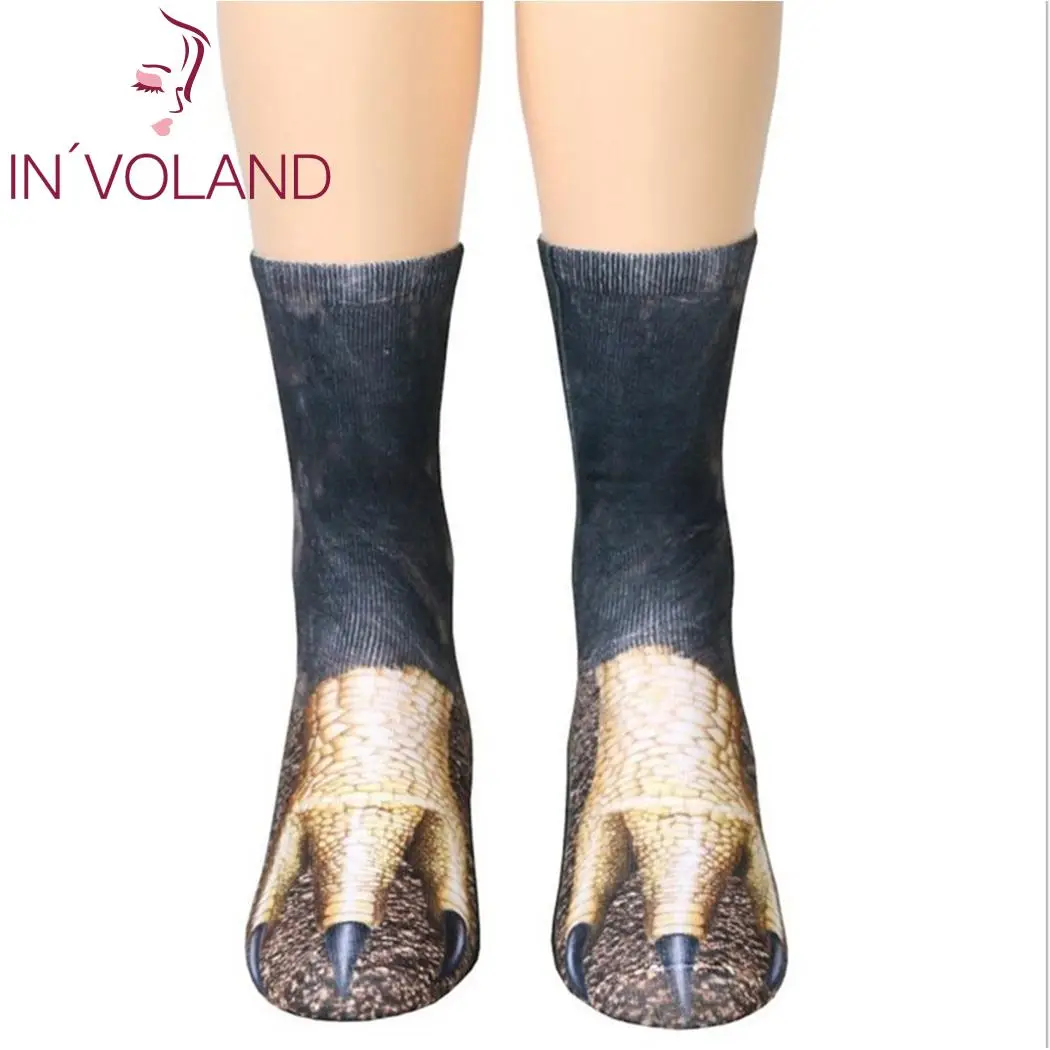 Носки с принтом животных носочки копытами для взрослых детские носки цифровой