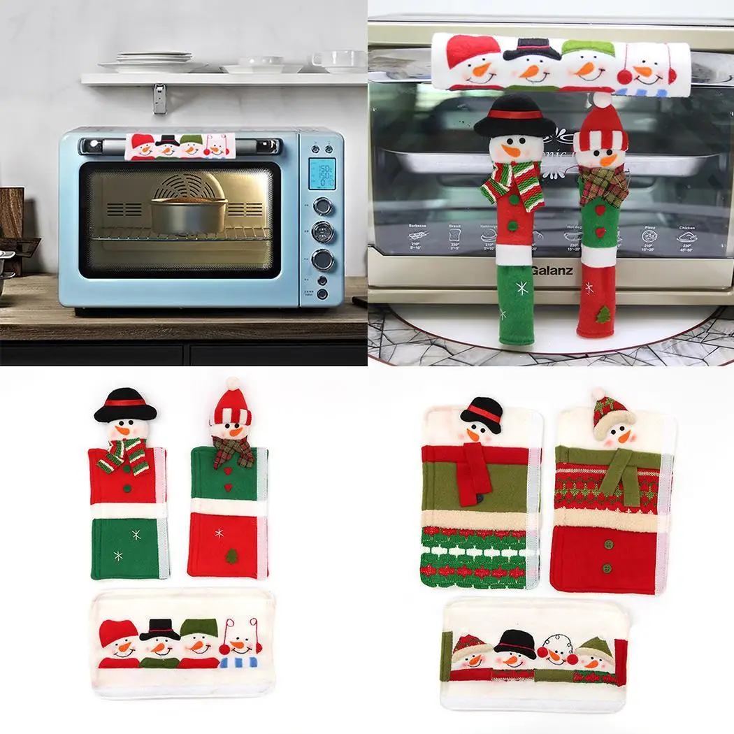 Антистатические кухонные украшения Рождественская микроволновая печь