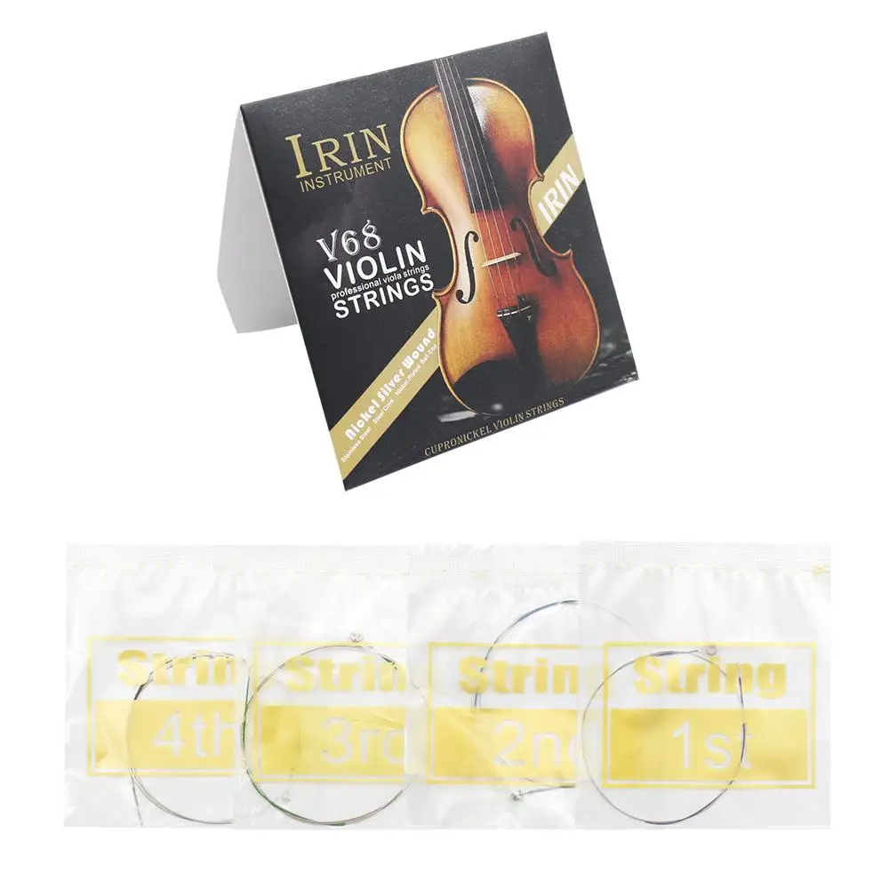 4 шт. скрипки струны E-A-D-G Сталь Core Никель-Серебро ран для 4/4 3/4 1/2 1/4 скрипка