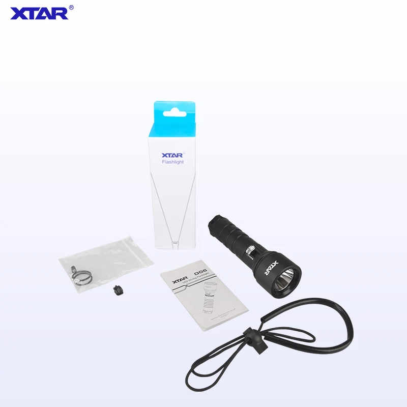 Фонарик XTAR D06 CREE XM-L2 U2 с одним литий-ионным аккумулятором 18650/18700 900 люмен 1 шт. |