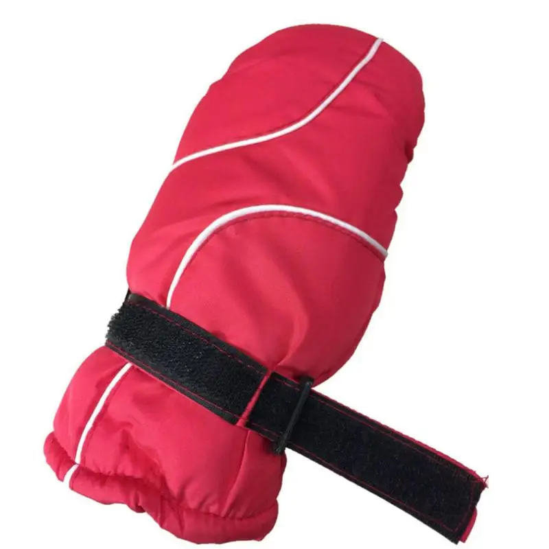 Утолщенные Детские Зимние теплые лыжные перчатки водонепроницаемые уличные