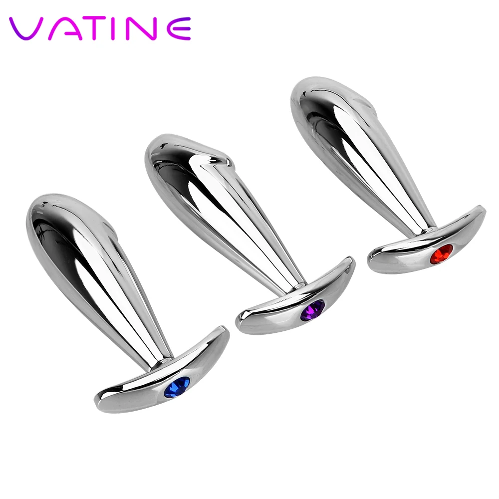 VATINE Anal Massage Metal Plug Dilator Adult Erotic ToysSex Toys For Women Female Masturbation Butt | Красота и здоровье