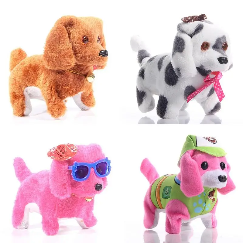 2018 Новая электрическая игрушка собака моделирование плюшевая свет назад вперед