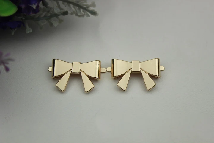 

10pcs/lot Luggage Bag Hardware Accessories Diy Metal Bowknot Decorated Buckle Shoe Buckle Adornment Bag Hardware Accessories