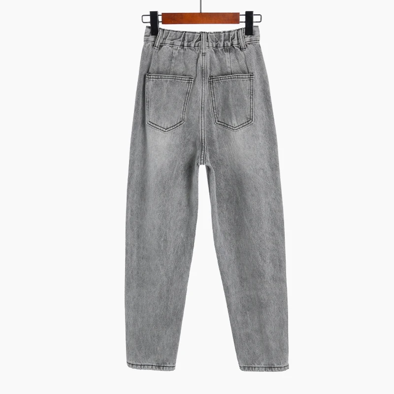 Новые весенне-осенние повседневные джинсы с высокой талией для женщин модные