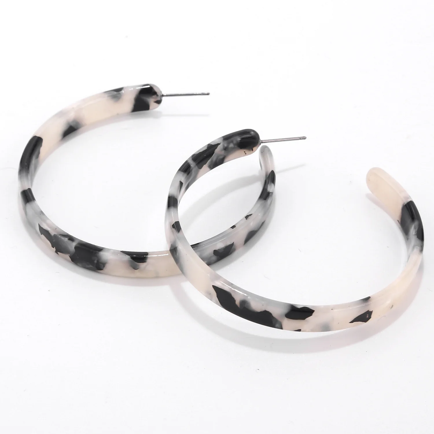 Eran модные ацетатные серьги кольца для женщин Черепаха мульти