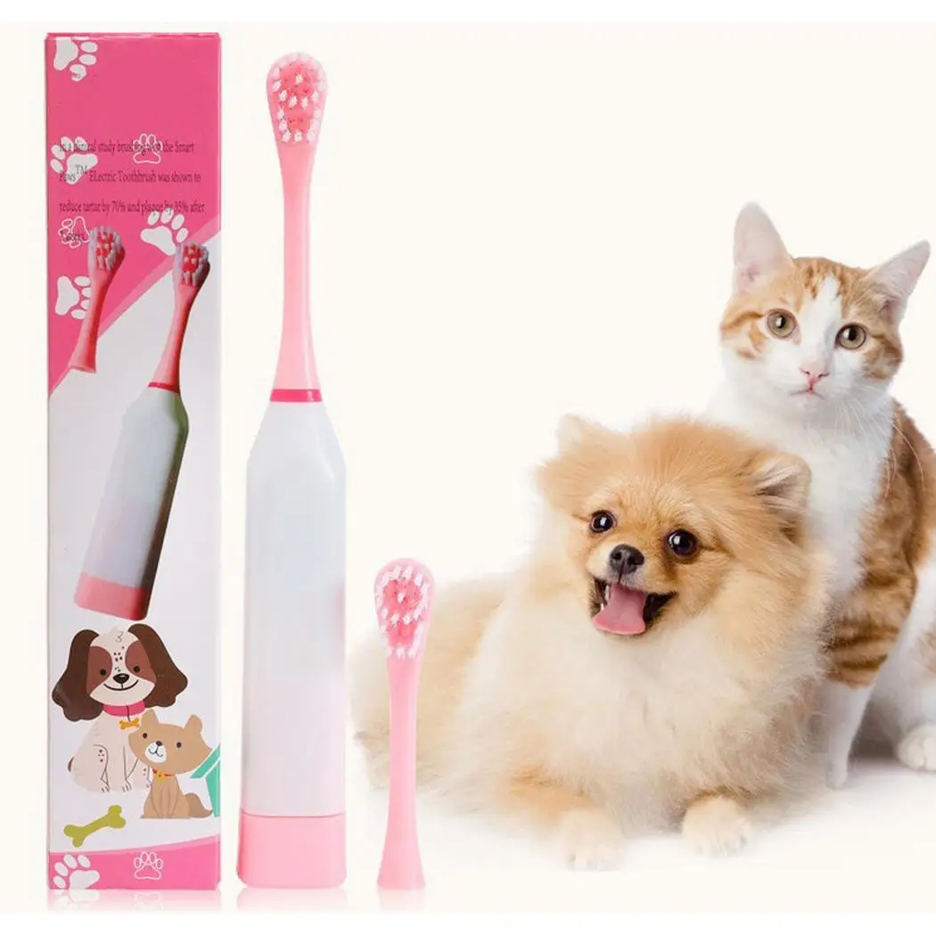 Очистка полости рта для домашних собак и кошек 1 батарея AAA (не входит в комплект)