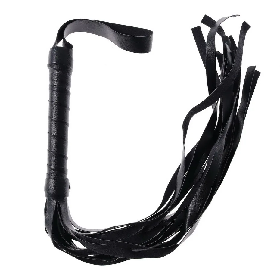 Из искусственной кожи Пары сексуальный кожаный кнут с заклепками взрослые игры