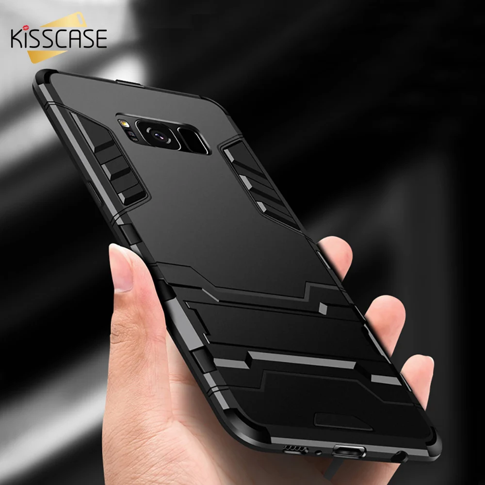 KISSCASE Shockproof Hard PC Phone Case For Samsung Galaxy A50 A30 A20 Protective Cases M20 M30 TPU Stand Cover |