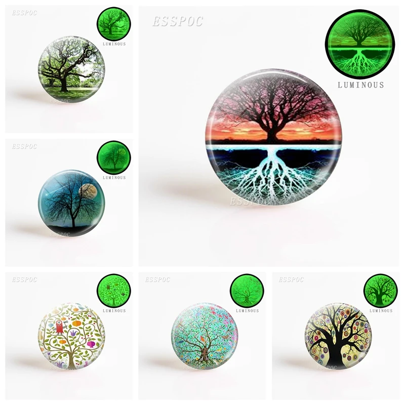 

Модные аксессуары Life of Tree 5 шт./компл. 1 шт. 25 мм светящиеся Стеклянные Кабошоны Купол смешанный круглый узор ювелирные брелки