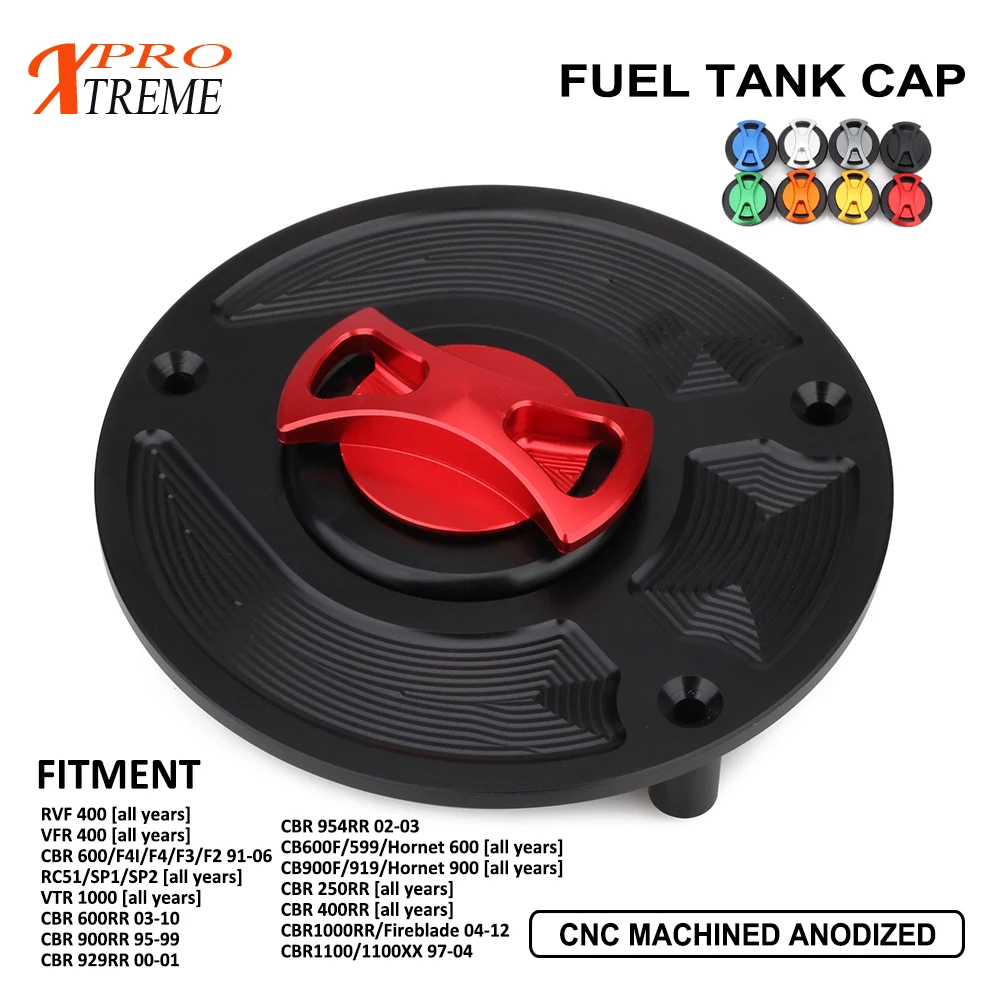 Крышка топливного бака мотоцикла для HONDA RVF400 VFR400 CBR600 F4I/F2/F3/F4 RC51 SP1 SP2 VTR1000 CBR600RR CBR900RR