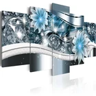 Набор для алмазной вышивки 5D сделай сам, 5 панелей, полная квадратная картина, абстрактные цветы, набор из мульти-картин, для домашнего декора