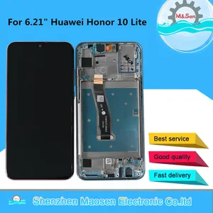 original msen 6 21 for huawei honor 10 lite hry lx1lx2 hry l21 lcd display screentouch panel digitizer frame for honor 10i free global shipping