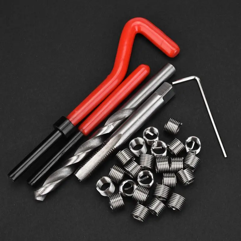 

M8 Screw Threaded Inserts Repair Tools Drill Tap Coiled Wire Insert Installation Set