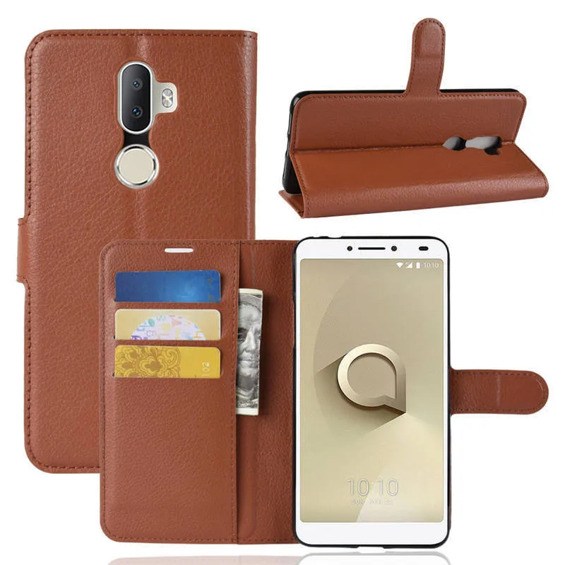 Для Alcatel 3 V чехол Чехол 6 0 дюймов кошелек PU кожаный для телефона чехлы на 5099D флип