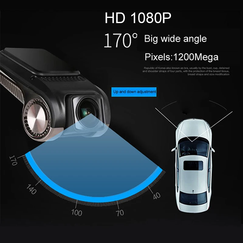 ANSTAR 1080 P DVR Мини Автомобильный DVRs ADAS LDWS Dash Cam USB разъем APK мультимедийный плеер видео