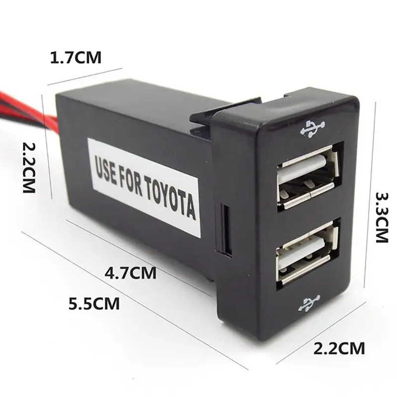Профессиональное автомобильное зарядное устройство USB 12 В 4 2 А быстрая зарядка