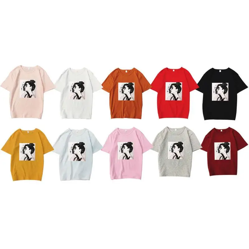 ISHINE 2019 Новый Harajuku печатных Для женщин футболки Vogue футболка Повседневное Летние