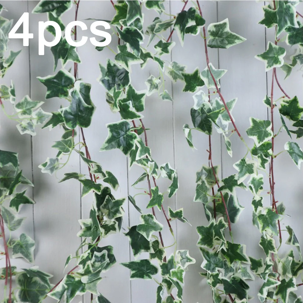 4x1 8 м искусственный Плющ искусственная Виноградная лоза Hedera Helix листья из ротанга
