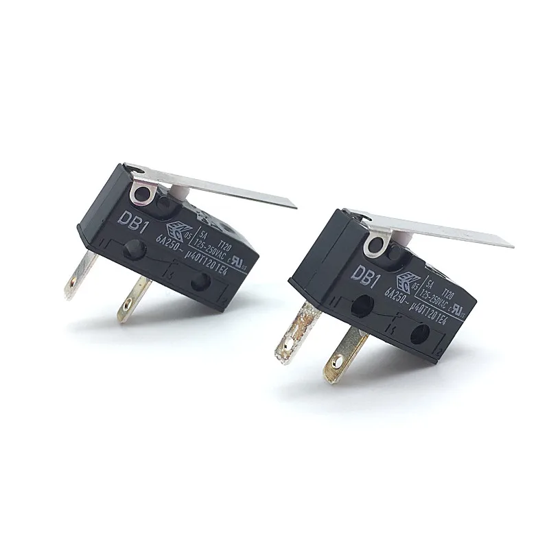Вишневый микро переключатель DB1 5 шт. концевой 6A250V с прямой ручкой постоянной
