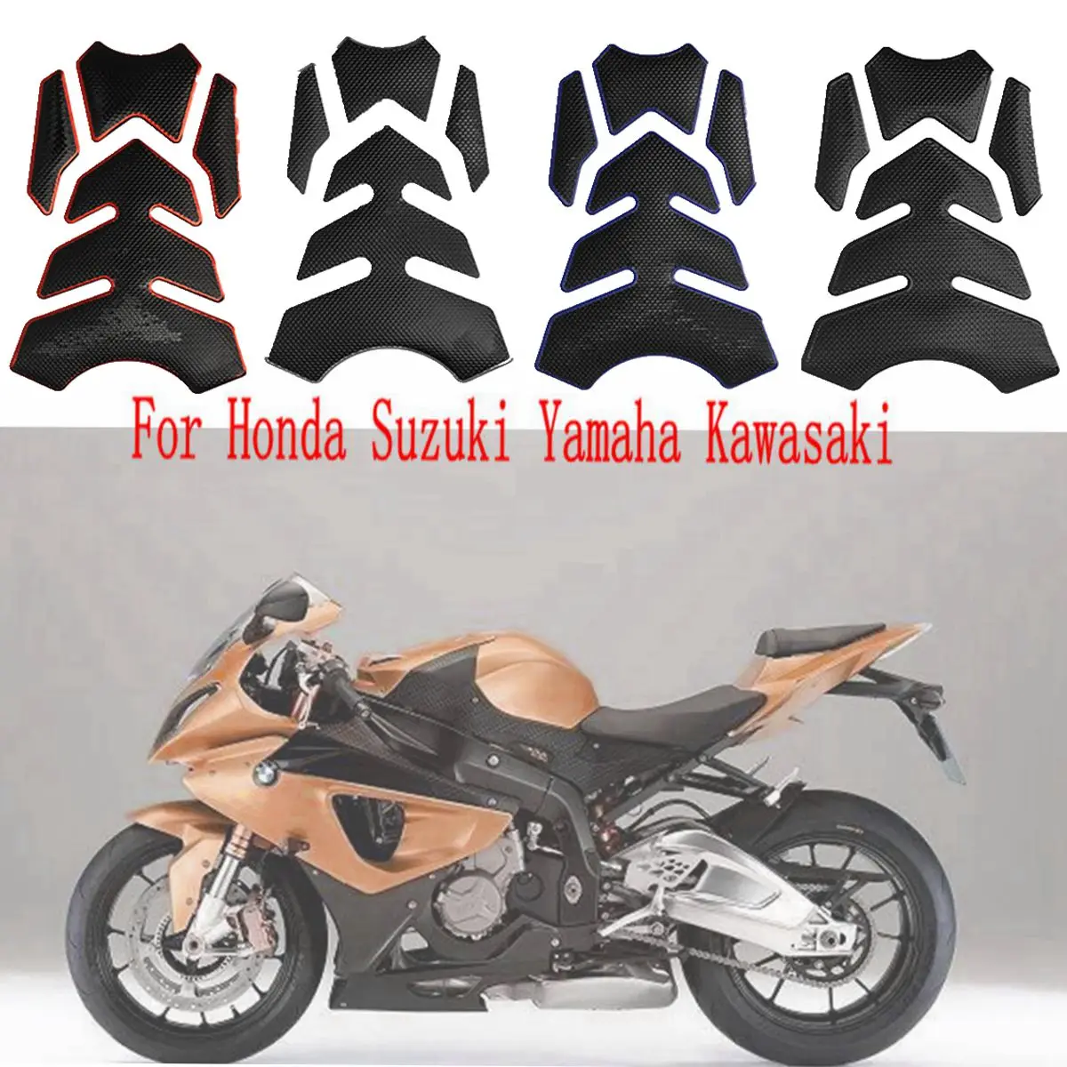 

Универсальная наклейка на Бензобак Мотоцикла, наклейка на бензобак для Honda, Suzuki, Yamaha, Kawasaki
