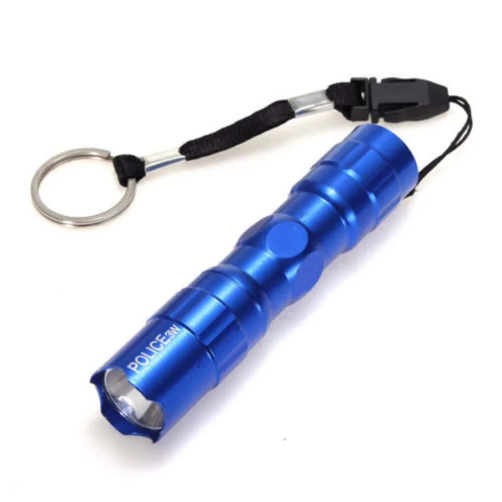 Хит продаж портативный мини светодиодный фонарик ZOOM 3 W водонепроницаемый синего