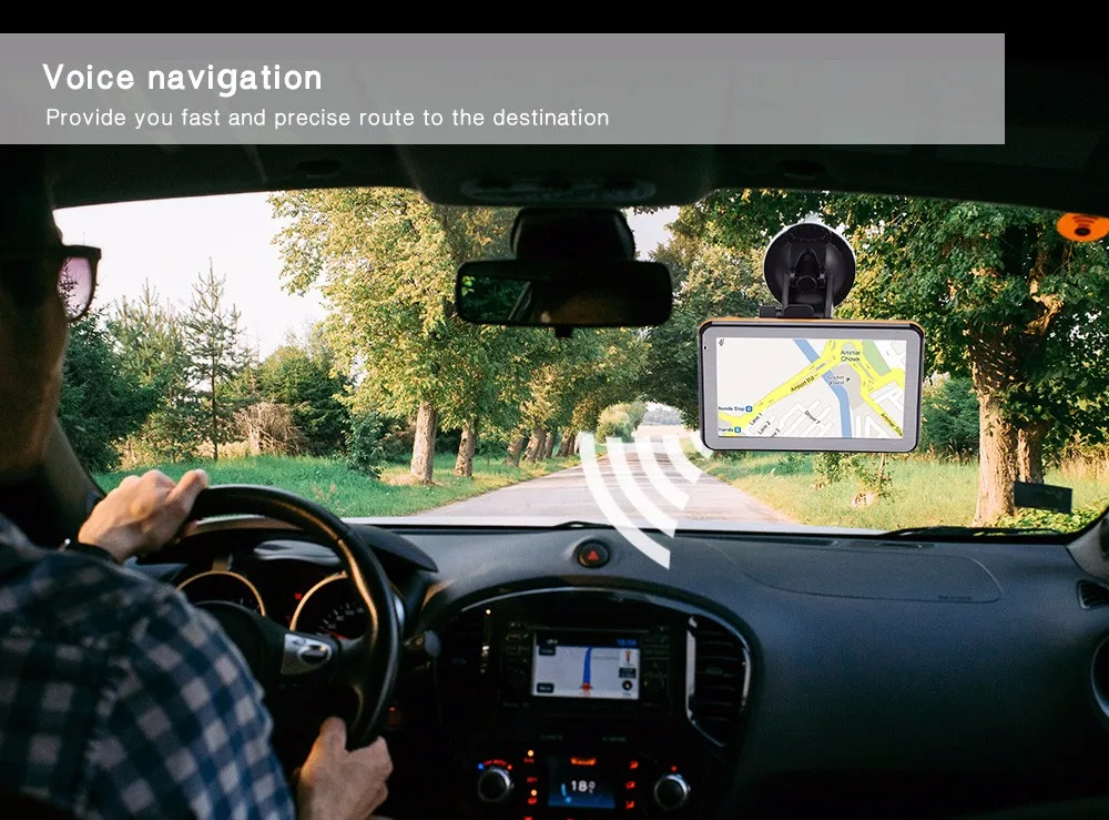 5 дюймов сенсорный HD Автомобильный gps навигатор FM радио Европа карта USB TF Sat Nav