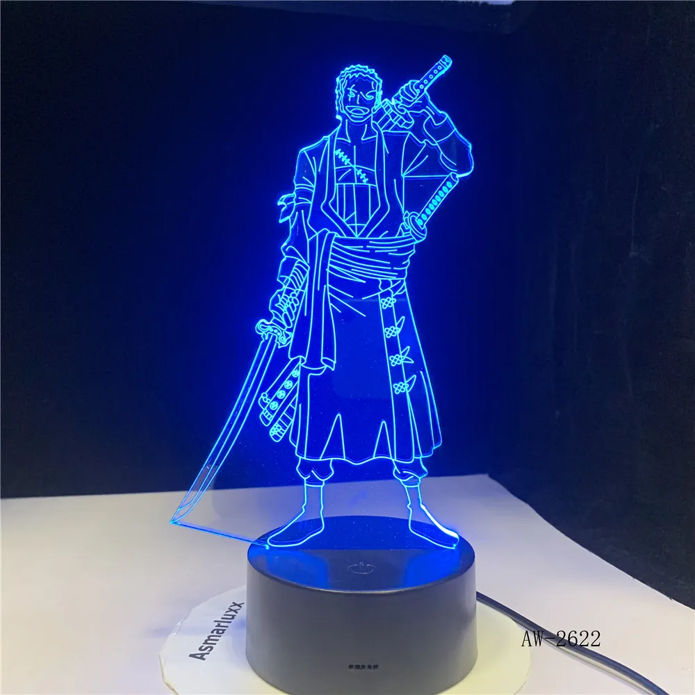 3D светодиодный креативный USB декоративный светильник аниме цельная форма