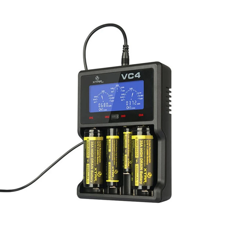 XTAR VC4 LCD Screen USB Battery Charger For 18650 26650 14500 RC Drone Models Parts | Игрушки и хобби
