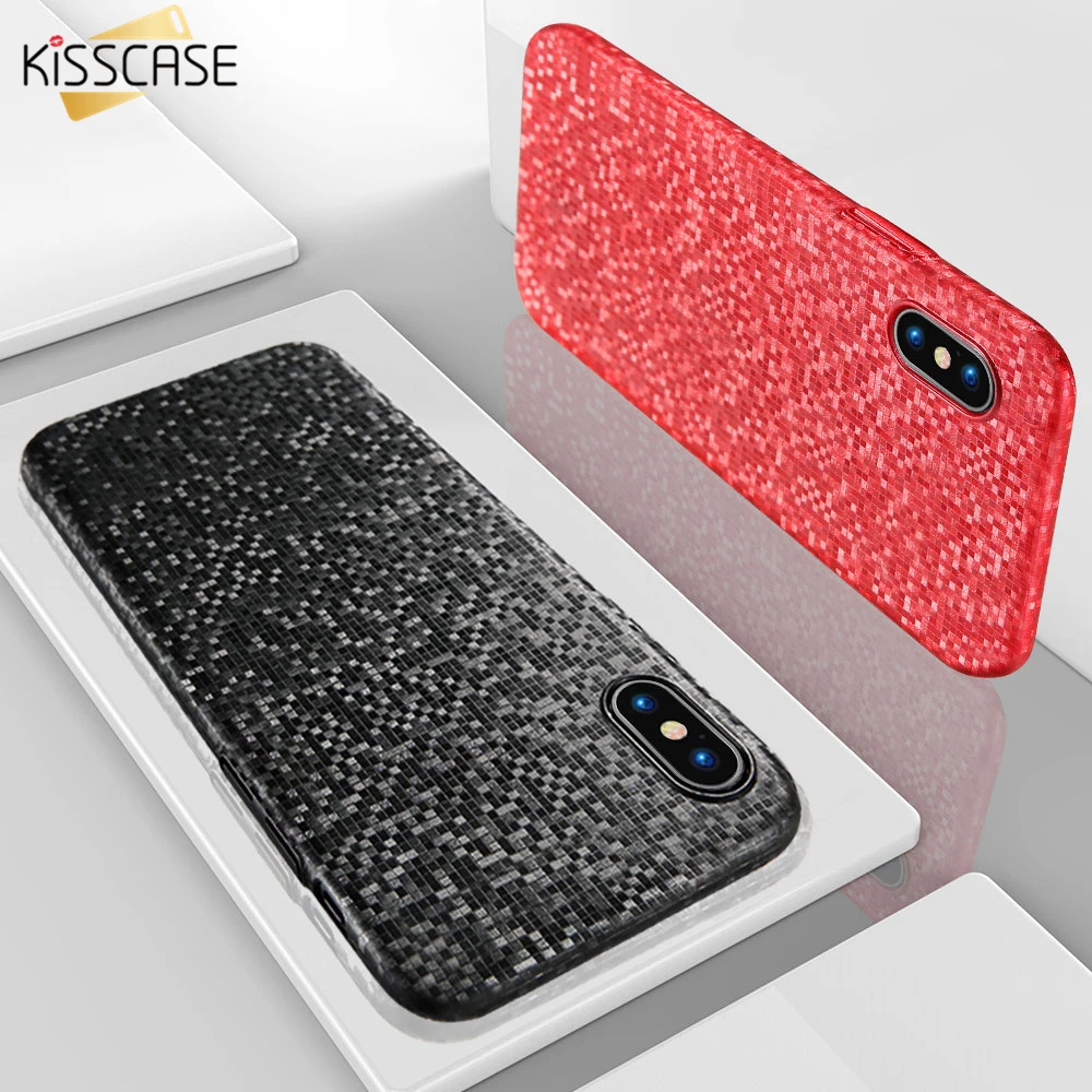 Чехол KISS твердый Мозаичный чехол для iPhone 7 8 Plus X телефона 6 6s ультра тонкий