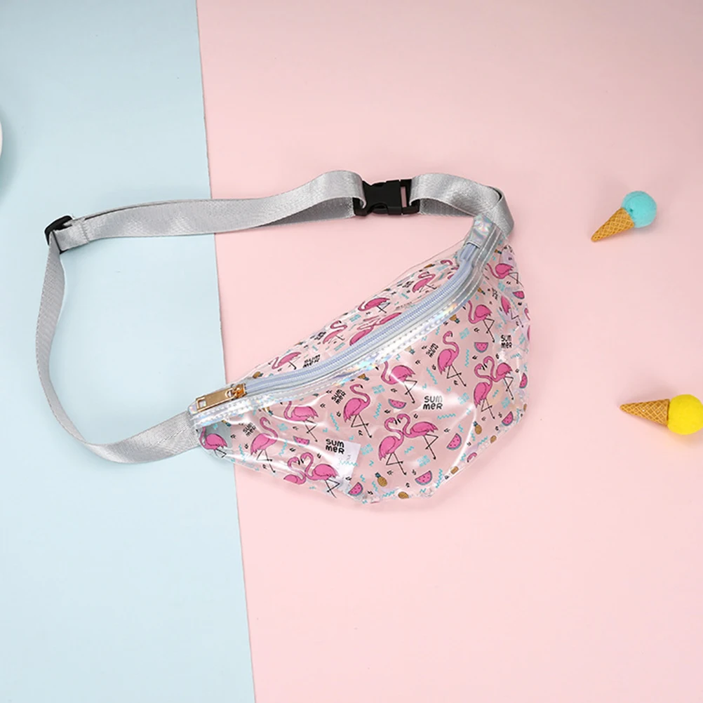 

New Waterproof Transparent Clear PVC Cartoon Unicorn Waist Bag Waterproof Sport Hiking Party Travel Phone Money Bum Bag